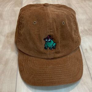 Wizard frog corduroy dad hat